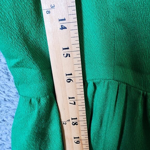 Vtg 60s 70s Alfred Shaheen Women's S/M Sleeveless Funky Wide Leg Jumpsuit Green - Picture 10 of 16